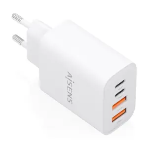 Aisens Cargador Gan 32W - 2xUSB-C PD 3.0 - 2xUSB-A QC 3.0 - Blanco