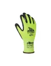 UPower Guantes de Trabajo Flexibles Talla 9, Transpirables y Resistentes, Compatibles con Pantallas Táctiles, Verde Fluorescente