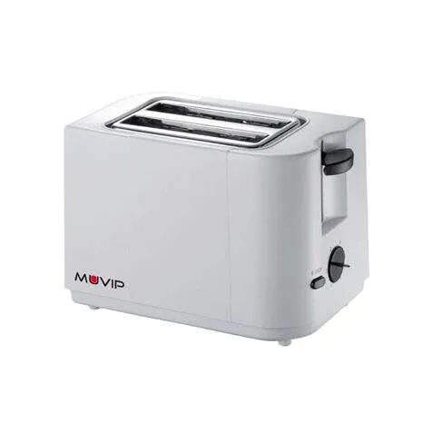 Muvip Tostadora De Pan 700W - Capacidad Para 2 Rebanadas - 6 Niveles De Tostado - Parada Automatica Y Manual