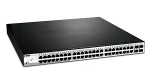 SWITCH SEMIGESTIONABLE D-LINK DGS-1210-52MP/E 48P GIGA POE (370W) + 4P GIGA COMBO RACK