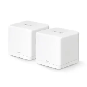 Mercusys Halo H60X Sistema Wi-Fi 6 Mesh AX1500 Doble Banda - 2 Unidades Halo - Cobertura hasta 350 m² - Color Blanco