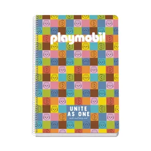 Dohe Cuaderno Espiral Folio 80 Hojas Cuadricula 4mm Tapa Rigida Impresa a Color