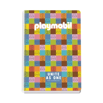 Dohe Cuaderno Espiral Folio 80 Hojas Cuadricula 4mm Tapa Rigida Impresa a Color