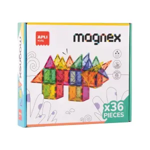 Apli Magnex Juego de Construcción Magnético 36 Piezas Geométricas 3 Años+