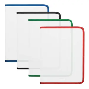 ErichKrause Carpeta A4+ con Cremallera Transparente para Documentos - Colores Surtidos