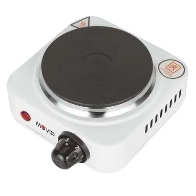 Muvip Cocina Eléctrica 1 Placa 500W con 5 Niveles de Potencia y Termostato de Seguridad
