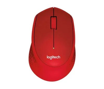 Logitech M330 Silent Plus Ratón Inalámbrico 1000dpi Rojo Diestro 3 Botones