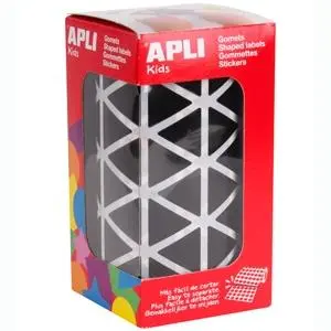 Apli Gomets Triangulares 20mm Rollo Negro - 2832 Unidades