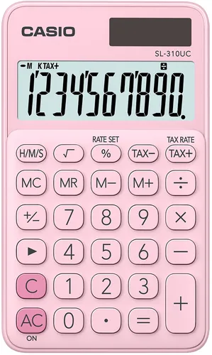 Casio Calculadora De Oficina Sl-310Uc-Pk 10 Dígitos Rosa Claro