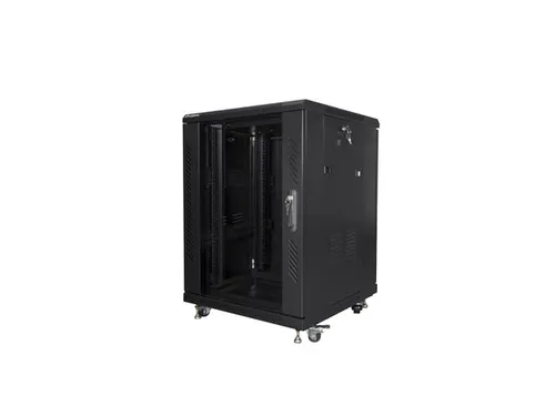 Lanberg Armario Rack 15U Independiente Negro FF01-6615-12B