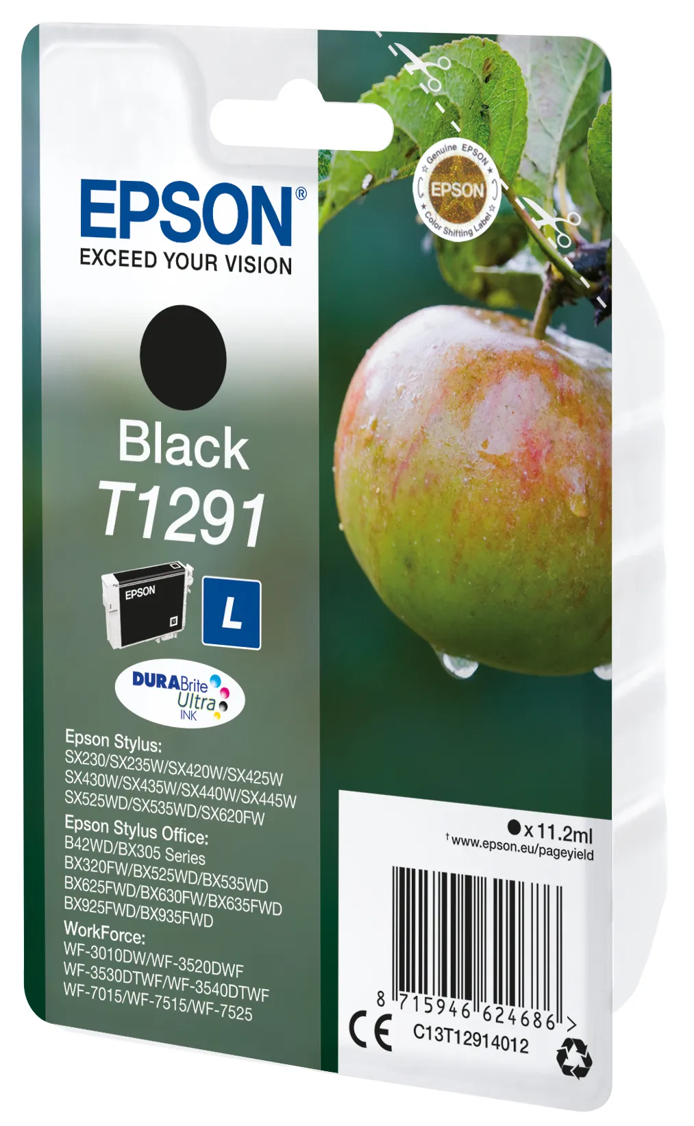 Epson Tinta Negra Para Stylus SX 235W/420W/425W/Office BX305F/320FW