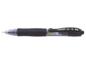 Pilot Bolígrafo de Gel G2 Pixie XS Retráctil 0.7mm Negro con Grip Ergonómico