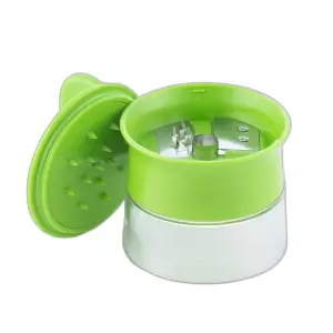 Innovagoods Spiralicer Mini Cortador de Verduras en Espiral - Cortes en Espaguetis - Facil Limpieza - Ligero y Compacto - Color Verde