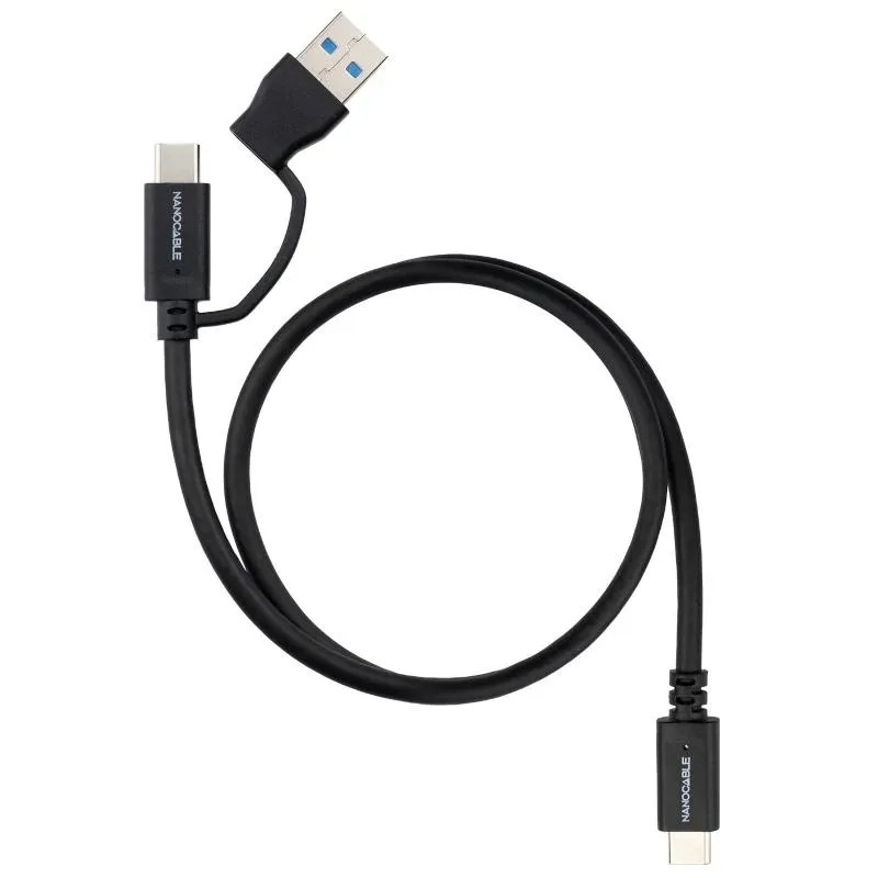 Nanocable Cable Usb-C+Usb-A/Usb-C 3.2 Gen2 2 M