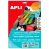 APLI TARJETAS DE VISITA CANTOS RECTOS 89X51MM 250G BLANCO BRILLANTE -10 HOJAS-