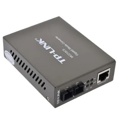 TP-LINK MC210CS Convertidor Fibra Monomodo SC 1000MB Full Duplex 15KM RJ45 Giga