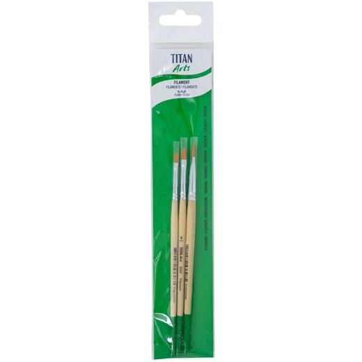 Titan Arts Set De Pinceles 2584/4-6-8 Blíster 3 Ud
