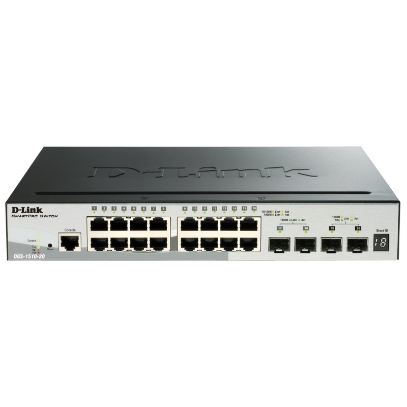 D-Link Dgs-1510-20/E Switch L2 16Xgb 2Xsfp+ 2X10Gb