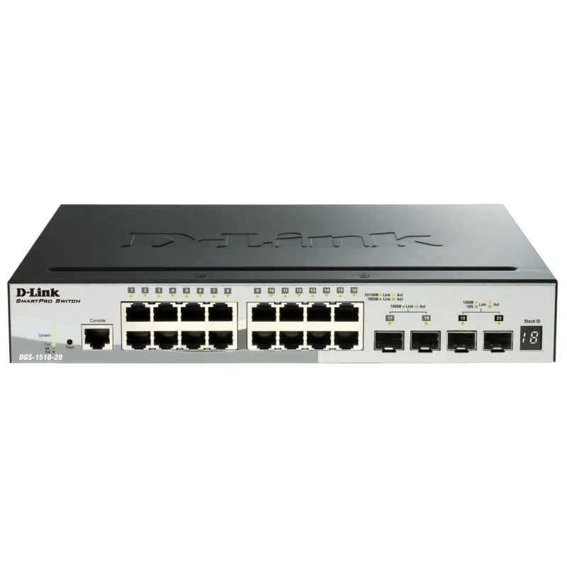 D-Link Dgs-1510-20/E Switch L2 16Xgb 2Xsfp+ 2X10Gb