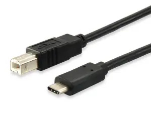 Equip Cable USB-C a USB-B 2.0 1M (Carga 3A, Velocidad 480Mb/s)