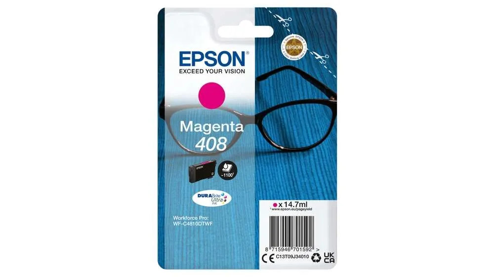 Epson 408 Magenta Cartucho De Tinta Original - C13T09J34010