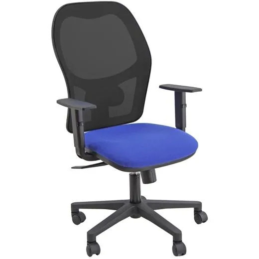 Unisit Silla Administrativa Sincro Hubble Reposabrazos Ajustables Azul