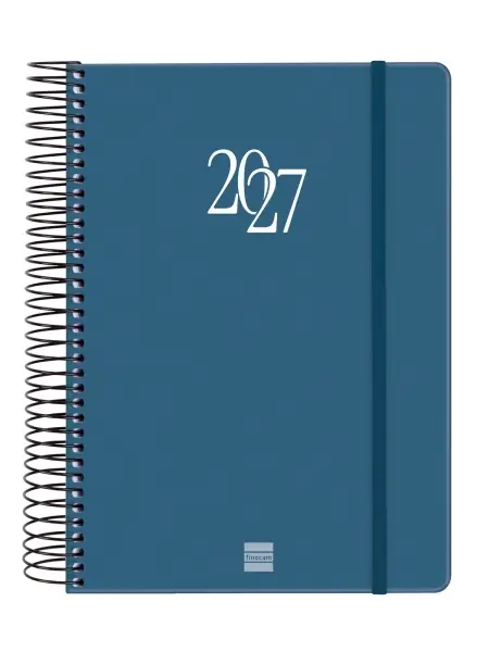 Finocam My Agenda Espiral 2027 - 1 Día por Página - Formato E10 - Azul