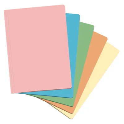 Dohe Pack de 50 Subcarpetas A4 180gr con Ranura para Fastener - Colores Surtidos