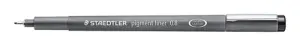 Staedtler Pigment Liner 0.8mm Negro - Rotulador Calibrado para Dibujo y Escritura
