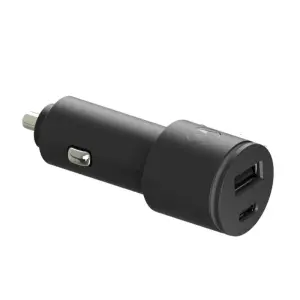 Motorola Cargador de Coche 1 USB-A y 1 USB-C con Cable 45W Negro