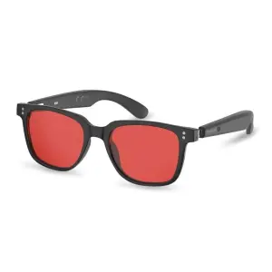 Energy Sistem Gafas Bluetooth Night Mode con Cristal Rojo, IPX5, 5h Uso, Mic Negro