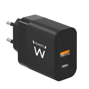 Ewent EW1327 Cargador Universal Negro AC Carga Rápida para Móviles