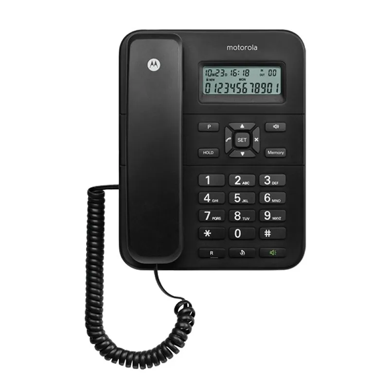 Motorola Teléfono Fijo Con Cable CT202 Negro