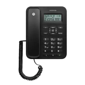 Motorola Teléfono Fijo Con Cable CT202 Negro