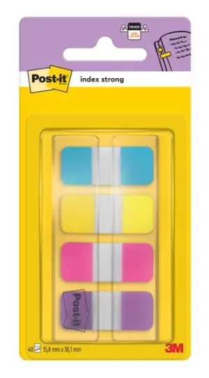 Post-it Dispensador Con 40 Marcadores Reposicionables Rectangulares Colores Surtidos