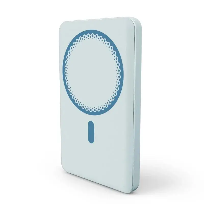 Energy Sistem Powerbank Inalámbrico Magnético 5000 mAh - 15W Carga Inalámbrica, USB-C, Color Azul