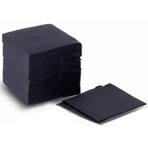 Servilletas 2 Capas 20x20 Pasta Negro - Paquete de 100 Unidades