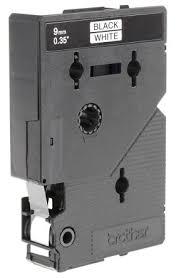 Brother Cinta Rotuladora Laminada Texto Negro Sobre Blanco De 9Mmx7,7M