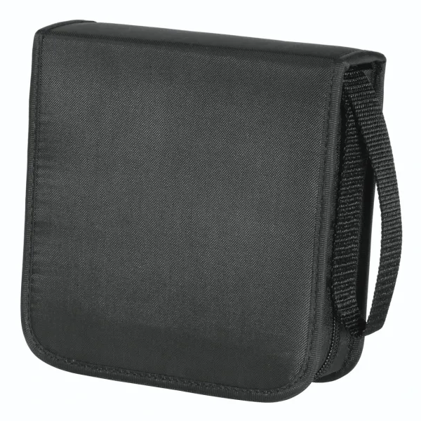 Hama Archivador Antiestático de Nylon para 40 CDs/DVDs - 16.4x17x6.1cm - Negro