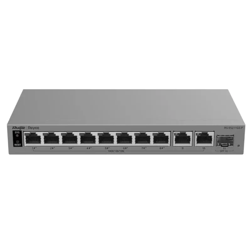 Ruijie Networks Reyee RG-ES211GS-P Switch Cloud 8P PoE + 2P 1G