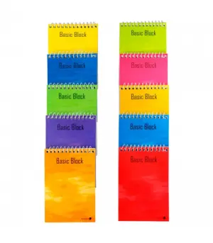 Golden Cuaderno Espiral 12º 85x125mm 80 Hojas 60gr Cuadricula Tapa Plastificada Colores Surtidos