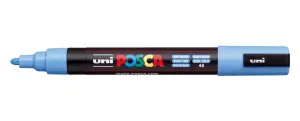 Posca Marcador PC-5M No Permanente Punta Forma De Bala 1,8 - 2,5 mm Azul Cielo