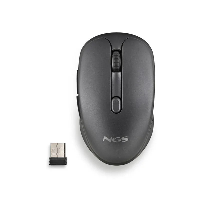 NGS Mouse Wireless EVO Rust Black Recargable con Teclas Silenciosas