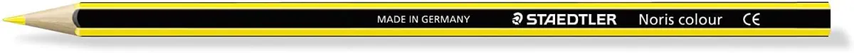 Staedtler Noris Colour 185 Lapiz Hexagonal De Color - Resistencia A La Rotura - Material Wopex - Color Amarillo Claro