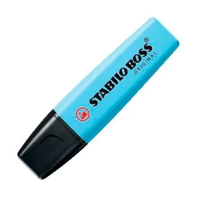 Stabilo Marcador Fluorescente Boss Original Azul Ventoso