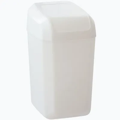 Denox Papelera Tapa Basculante Troya 30L Blanca