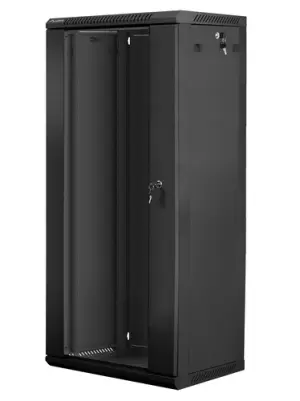 Lanberg Armario Rack 27U Bastidor de Pared Negro