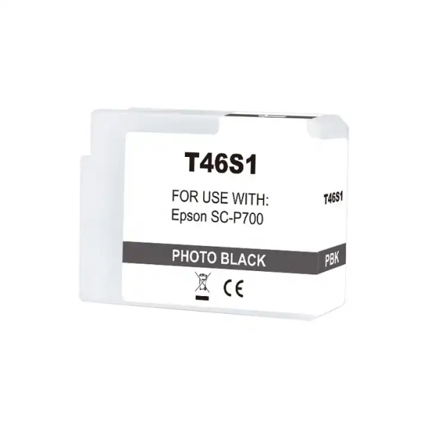 Epson T46S1 Negro Photo Cartucho De Tinta Pigmentada Generico - Reemplaza C13T46S100