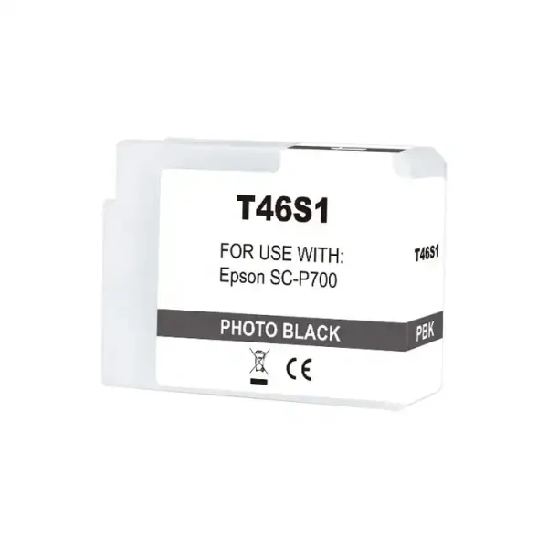 Epson T46S1 Negro Photo Cartucho De Tinta Pigmentada Generico - Reemplaza C13T46S100