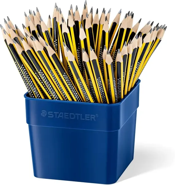 Staedtler Noris 183 Cubo Expositor 72 Lápices Grafito Mina HB Resistencia Rotura